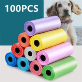 10/20/50/100 Rolls Random Color Pet Supplies Dog Poop Bags For Waste Refuse Cleanup Puppy Cat Pooper Scooper Bag Biodegradable