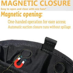 Magnetic opening Dogs Training Pack Pouch Food Bag Pocket  Snack Reward Waist Bag  Outdoor Feeder Puppy Portable Dog Training Ba