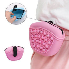 Dogs soft washable Outdoor Feed Storage Pouch Food Reward silica Bags Pet Portable Dog Training Waist Bag Treat Snack Bait