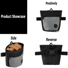 Magnetic opening Dogs Training Pack Pouch Food Bag Pocket  Snack Reward Waist Bag  Outdoor Feeder Puppy Portable Dog Training Ba