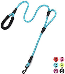Traffic Padded Two Handle,Heavy Duty,Reflective Double Handles Lead for Control Safety Training,Leashes for Large Dogs or Medium Dogs