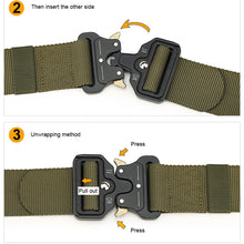 Load image into Gallery viewer, Military Commuter Belt  Polyamide Quick Release Buckle Heavy Duty Tactical Belt Unisex Sports Belt