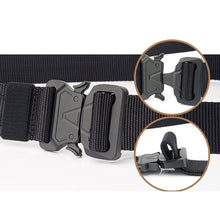 Load image into Gallery viewer, Men&#39;s Military Nylon Belt Hard Alloy Buckle Soft Nylon Army Tactical Belt Outdoor Sports