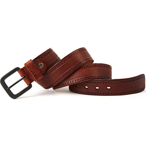 Leather Belt Men's Hard Metal Matte Buckle Men's Original Leather Belt 100-150cm Jeans Belt Screw Accessories