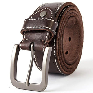 original leather men's belt retro casual design jeans belt for men's brand designer belt high metal pin buckle