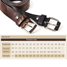 Load image into Gallery viewer, Original Leather Belt for men soft and tough without mezzanine Men&#39;s belts for jeans
