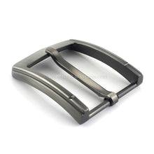 Load image into Gallery viewer, 1pcs Metal 4cm Belt Buckle Brushed End Bar Heel bar Single Pin Belt Half Buckle Leather Craft Jeans Webbing fit for 38mm belt