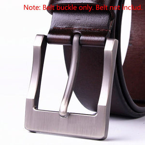 Metal 4cm Belt Buckle Men's Casual End Bar Heel bar Single Pin Belt Half Buckle Leather Craft Jeans Webbing fit for 38mm belt