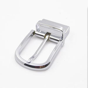 1pcs 35mm Plating Fashion Men Belt Buckle Metal Clip Buckle End Bar Heel Bar Single Pin Half Buckle Leather Craft Belt Strap DIY
