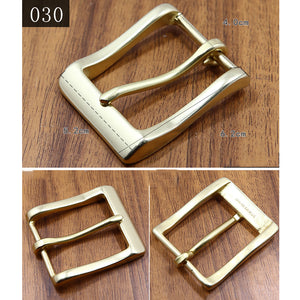 1pcs Brass Cast 40mm Belt Buckle End Bar Heel bar Buckle Single Pin Heavy-duty For 37mm-39mm Belts Leather Craft Accessories