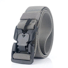 Load image into Gallery viewer, Elastic Belt Hard ABS Magnetic Buckle Men Military Tactical Belt High Strength Elastic Nylon Soft No Hole Army Belt