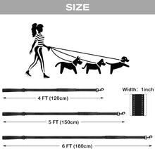 画像をギャラリービューアに読み込む, Dog Leash Heavy Duty for Large Dogs That Pull, Double Handle for Traffic Control, Double-Sided Reflective Leashes for Large Medium Dogs Night Safety