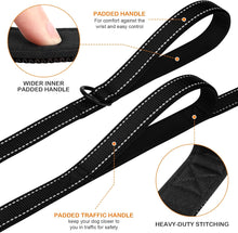 画像をギャラリービューアに読み込む, Dog Leash Heavy Duty for Large Dogs That Pull, Double Handle for Traffic Control, Double-Sided Reflective Leashes for Large Medium Dogs Night Safety