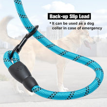 Load image into Gallery viewer, Heavy Duty Rope Dog Leash 6 Pack, 6FT Nylon Pet Leash with Reflective Thread, Soft Padded Handle Thick Lead Leash for Large Medium Dogs Small Puppy