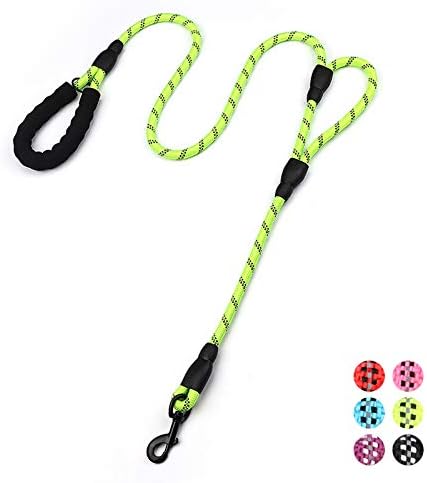 Traffic Padded Two Handle,Heavy Duty,Reflective Double Handles Lead for Control Safety Training,Leashes for Large Dogs or Medium Dogs