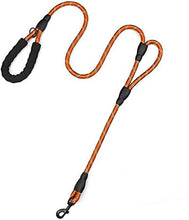Cargar imagen en el visor de la galería, Traffic Padded Two Handle,Heavy Duty,Reflective Double Handles Lead for Control Safety Training,Leashes for Large Dogs or Medium Dogs