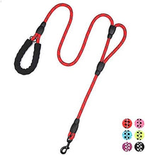 Cargar imagen en el visor de la galería, Traffic Padded Two Handle,Heavy Duty,Reflective Double Handles Lead for Control Safety Training,Leashes for Large Dogs or Medium Dogs