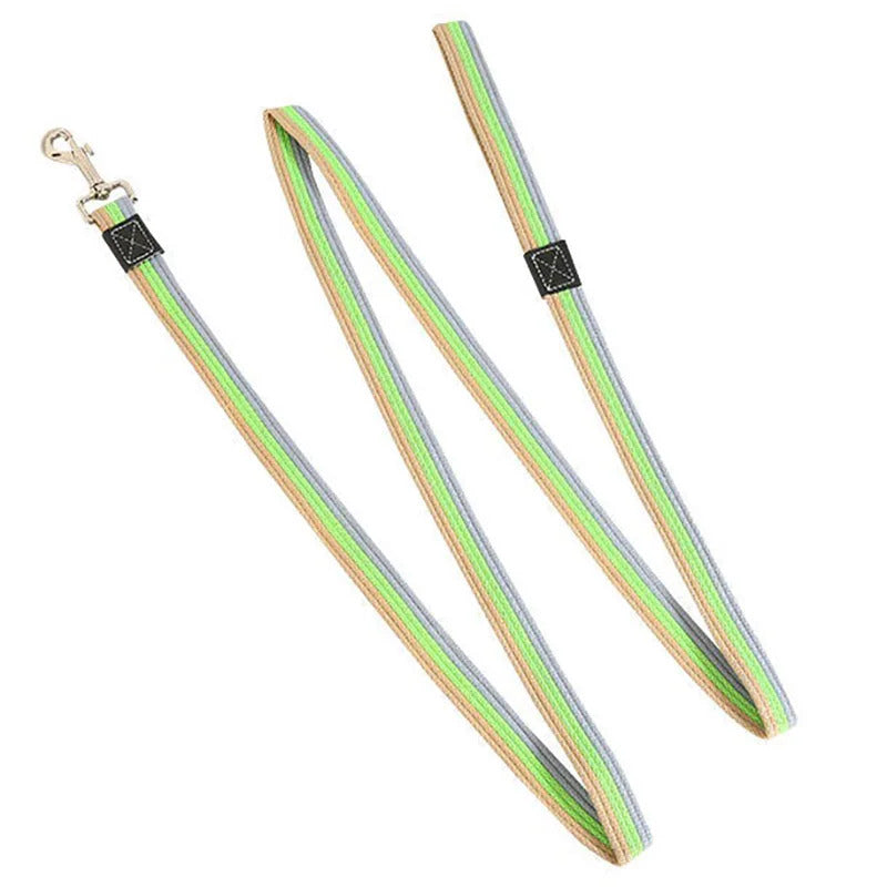 2m Long Dog Training Leash Pet Lead Non-Slip Rubber Nylon Training Walking Rope Work Dog Leashes For Small Medium Large Big Dogs