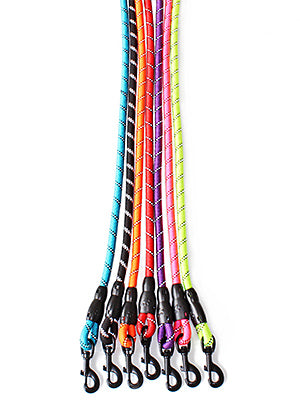 2/4/5/6 FT Dog Leash with Comfortable Padded Handle and Highly Reflective Threads for Small Medium and Large Dogs (5FT-1/2'', Black)