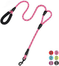 Cargar imagen en el visor de la galería, Traffic Padded Two Handle,Heavy Duty,Reflective Double Handles Lead for Control Safety Training,Leashes for Large Dogs or Medium Dogs