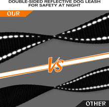 画像をギャラリービューアに読み込む, Dog Leash Heavy Duty for Large Dogs That Pull, Double Handle for Traffic Control, Double-Sided Reflective Leashes for Large Medium Dogs Night Safety