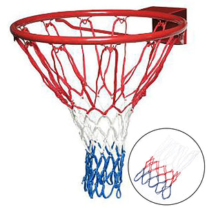 Outdoor Sports Basketball Net Standard Nylon Thread Basketball Hoop Mesh Net Backboard Rim Ball Pum 12 Loops