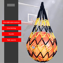Afbeelding in Gallery-weergave laden, 1PC Basketball Net Bag Nylon Bold Storage Bag Single Ball Carry Portable Equipment Outdoor Sports Football Soccer Volleyball Bag
