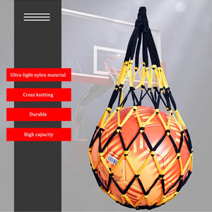 1PC Basketball Net Bag Nylon Bold Storage Bag Single Ball Carry Portable Equipment Outdoor Sports Football Soccer Volleyball Bag