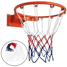 Carregar imagem no visualizador da galeria, Outdoor Sports Basketball Net Standard Nylon Thread Basketball Hoop Mesh Net Backboard Rim Ball Pum 12 Loops