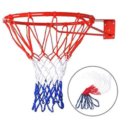 Outdoor Sports Basketball Net Standard Nylon Thread Basketball Hoop Mesh Net Backboard Rim Ball Pum 12 Loops