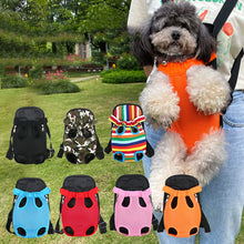 画像をギャラリービューアに読み込む, Small Dog Carrier Backpack Legs Out Pet Puppy Carrier Backpack Hands-Free Cat Travel Bag for Walking Hiking Bike and Motorcycle
