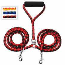 画像をギャラリービューアに読み込む, Pet Double Leash 360 Degree Rotation Knotless Pet Walking Leash With Double End Dog Walking Leash Nylon Free Safe Traction Ropes