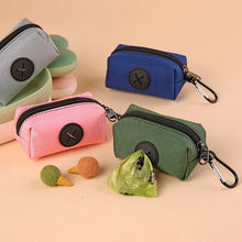 画像をギャラリービューアに読み込む, Canvas Dog Poop Bag Holder, Outdoor Pet Waste Bag Dispenser with Carabiner Clip, Animal Waste Collection Pouch