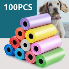 Load image into Gallery viewer, 10/20/50/100 Rolls Random Color Pet Supplies Dog Poop Bags For Waste Refuse Cleanup Puppy Cat Pooper Scooper Bag Biodegradable