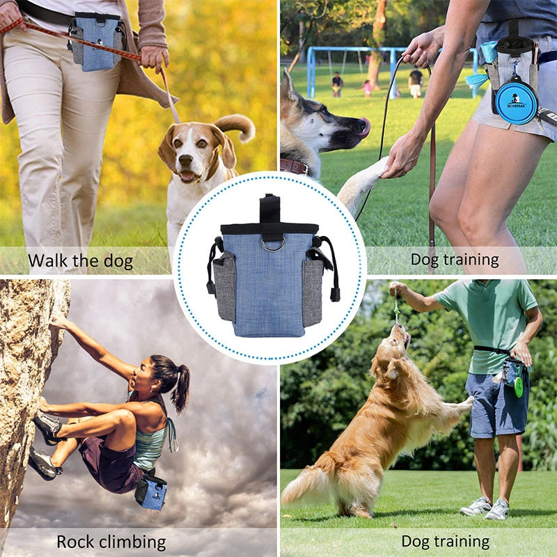 Portable Dog Bag Waist Belt Pet Items Dog Sac Accessories Outdoor Walking Training Treat Mascotas Snack Food Poop Trash Pouch
