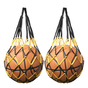 2PC Football Net Bag Nylon Bold Storage Bag Single Ball Carry Portable Equipment Outdoor Sports Soccer Basketball Volleyball Bag