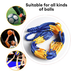 Football Net Bag Basketball Storage Bag Net Pocket Single Ball Carry Bag Outdoor Soccer Mesh Pocket Basketball Volleyball Bag