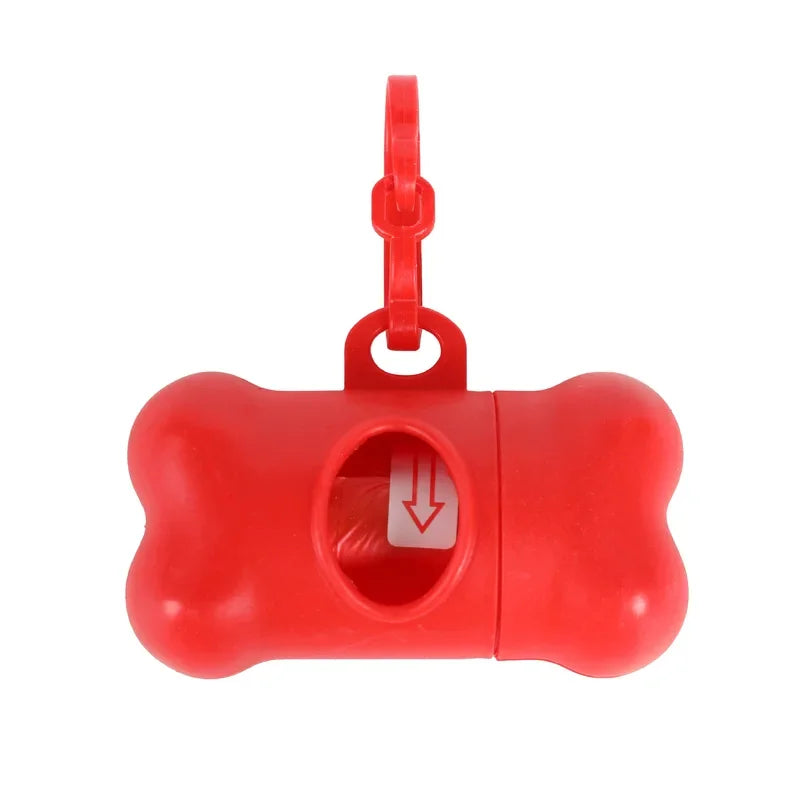 Bone Shaped Pet Garbage Bag Dispenser for Dogs Carrying Cleaning Supplies When Going Out