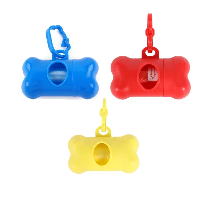 Bone Shaped Pet Garbage Bag Dispenser for Dogs Carrying Cleaning Supplies When Going Out