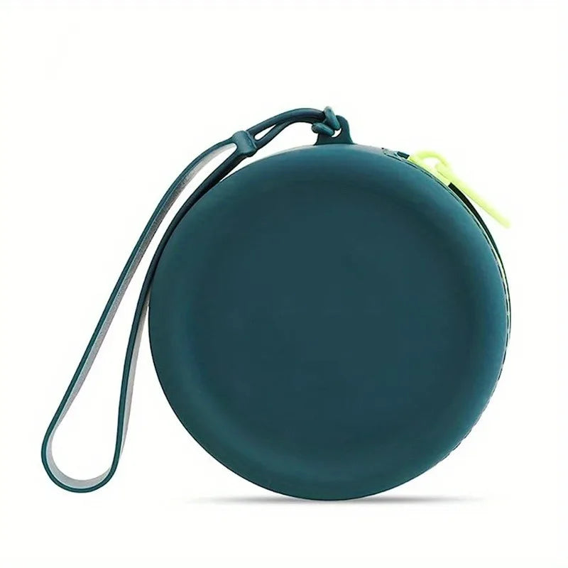 1Pcs Pet Supplies Silicone Dog Food Bag Outdoor Training Dog Training Dog Treat Training Pouch Waterproof Dog Snack Training Bag