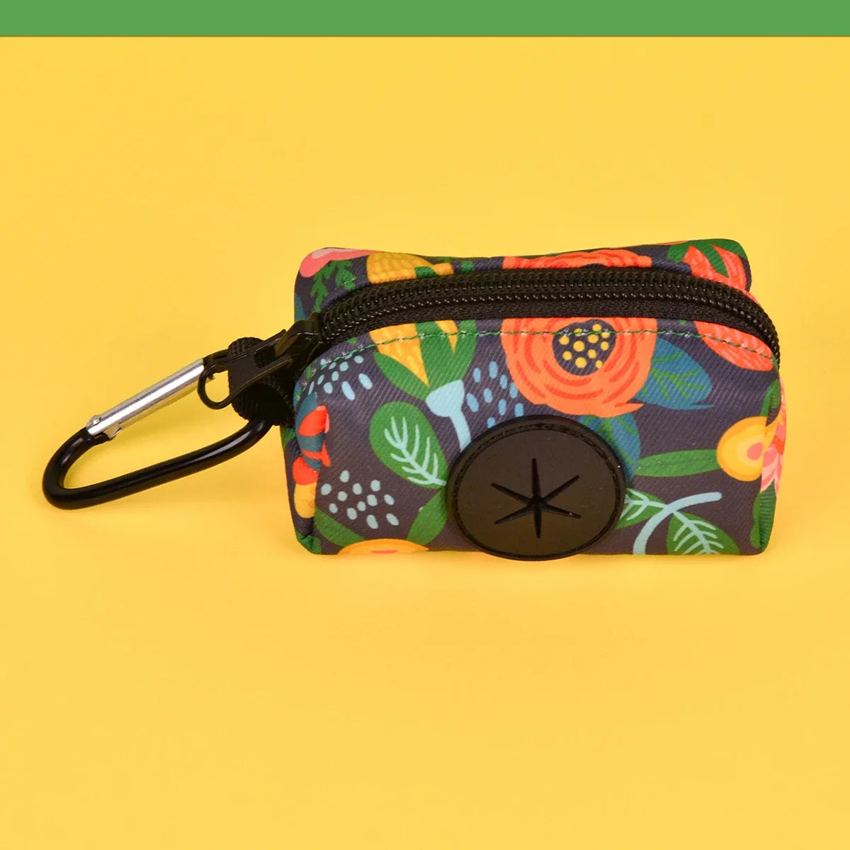 Rainbow Print Fashion Design Dog Poo Bag Holder for Dog Leash Attachment (Without Poo Bag and Leash)