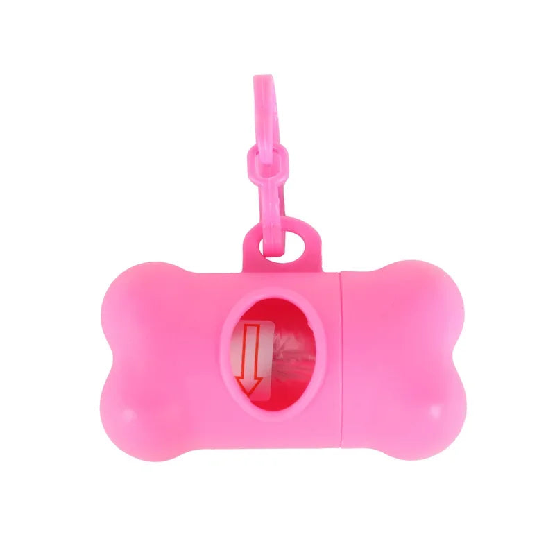 Bone Shaped Pet Garbage Bag Dispenser for Dogs Carrying Cleaning Supplies When Going Out