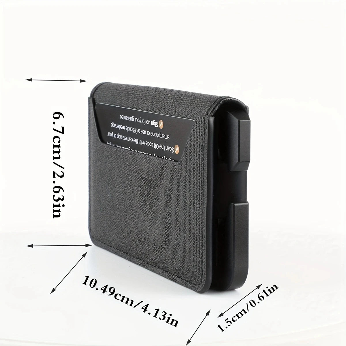 Minimalist Wallet for Men - Slim RFID Wallet, Scratch Resistant, Credit Card Holder & Money Clip, Easily Removable