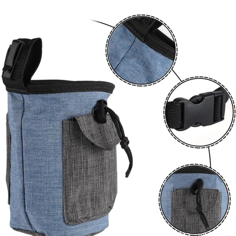 Portable Feeding Outdoor Pet Dog Treat Pouch Portable Dog Training Bags Pet Snack Food Bag Snack Reward Waist Bag