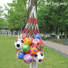 Load image into Gallery viewer, Portable Large Ball Pocket Bold Volleyball Football Tools Outdoor Sports And Net Red Stitching B7W0 Basketball Bag White Me D6K2