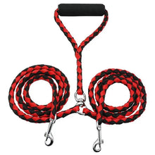 画像をギャラリービューアに読み込む, Pet Double Leash 360 Degree Rotation Knotless Pet Walking Leash With Double End Dog Walking Leash Nylon Free Safe Traction Ropes