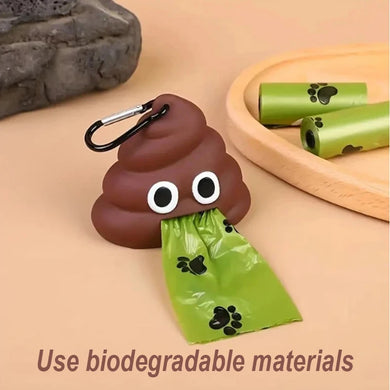 Pet Poop Waste Bag Portable Silicone Dog Waste Bag Convenient Pet Poop Bag Holder Shaped Dog Bag Dispenser
