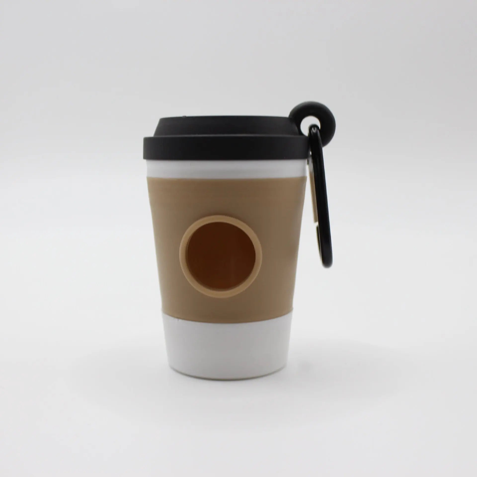 Coffee Cup + 1 Roll Garbage Bag Pet Trash Bag Dispenser Portable Outdoor Dog Walking Pick Up Device Trash Bag Storage