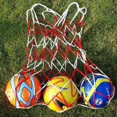 1pcs 10 Balls Carry Net Bag Outdoor Sporting Soccer Basketball Ball Equipment Volleyball Bag Sports Net Net Portable W4C5