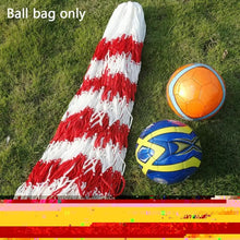 Load image into Gallery viewer, Portable Large Ball Pocket Bold Volleyball Football Tools Outdoor Sports And Net Red Stitching B7W0 Basketball Bag White Me D6K2